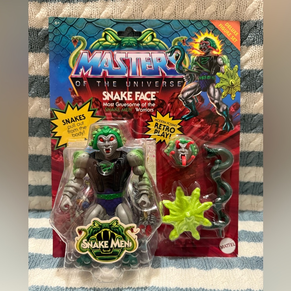 Masters of the Universe Origins Deluxe Collection Snake Face